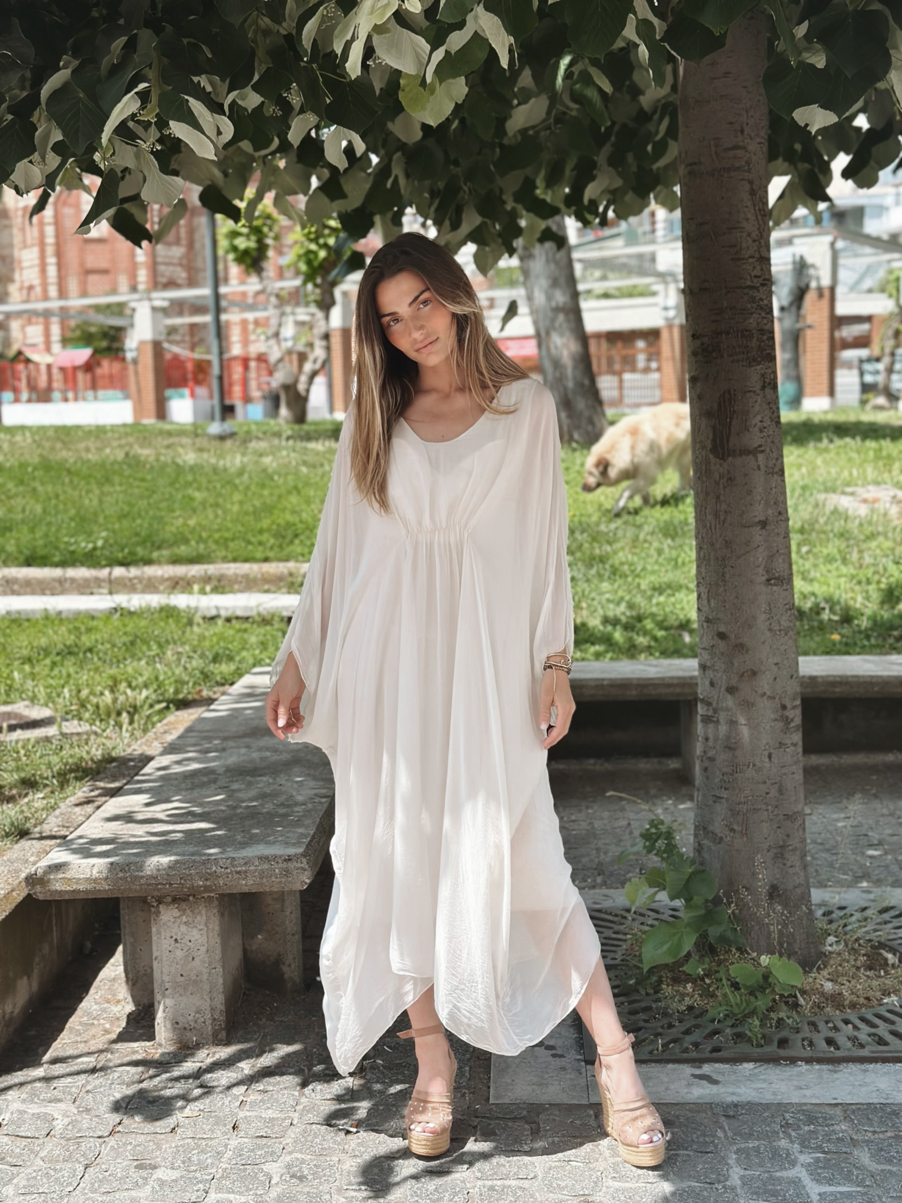 Silk Oversized Dress