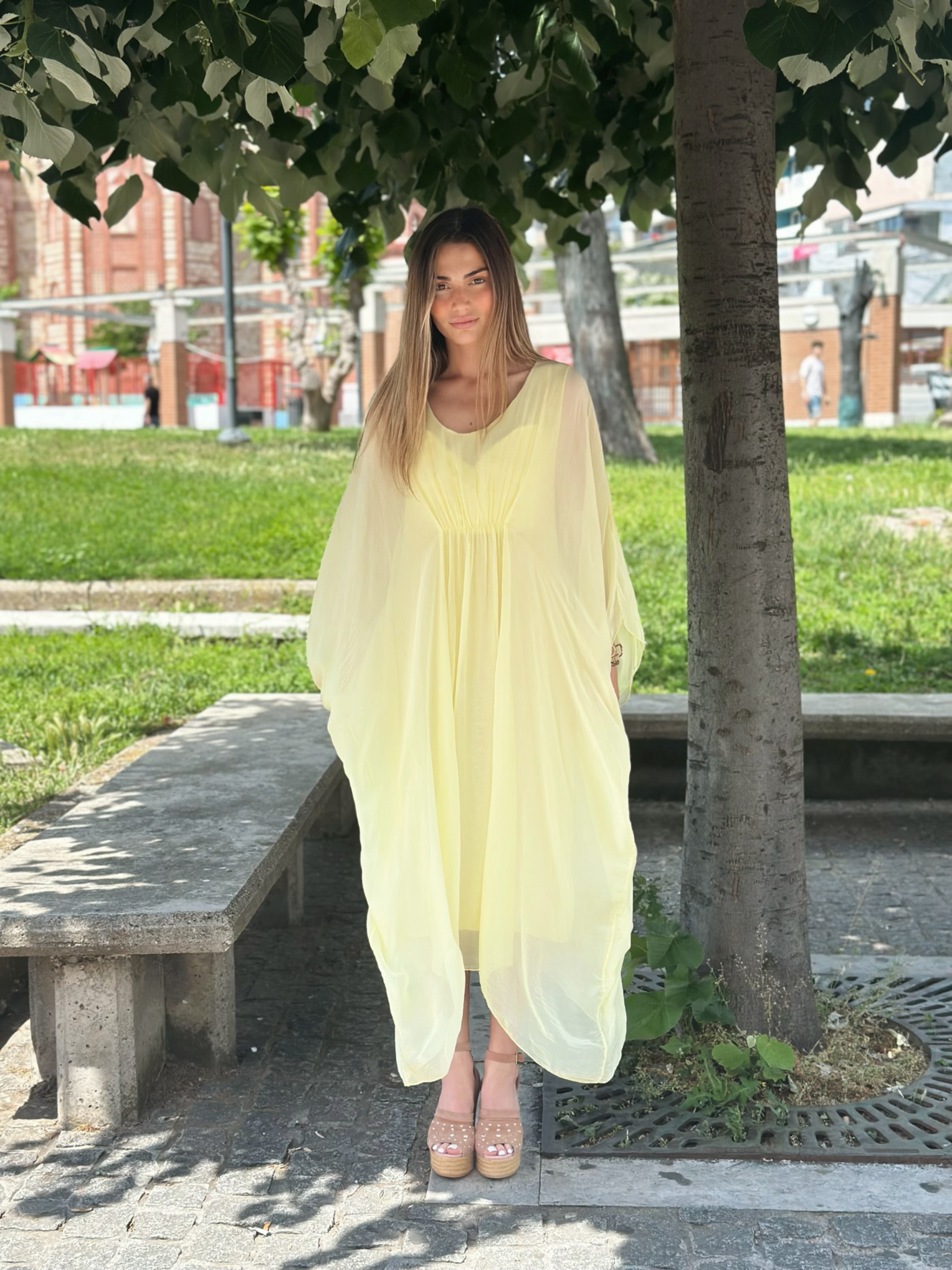 Silk Oversized Dress