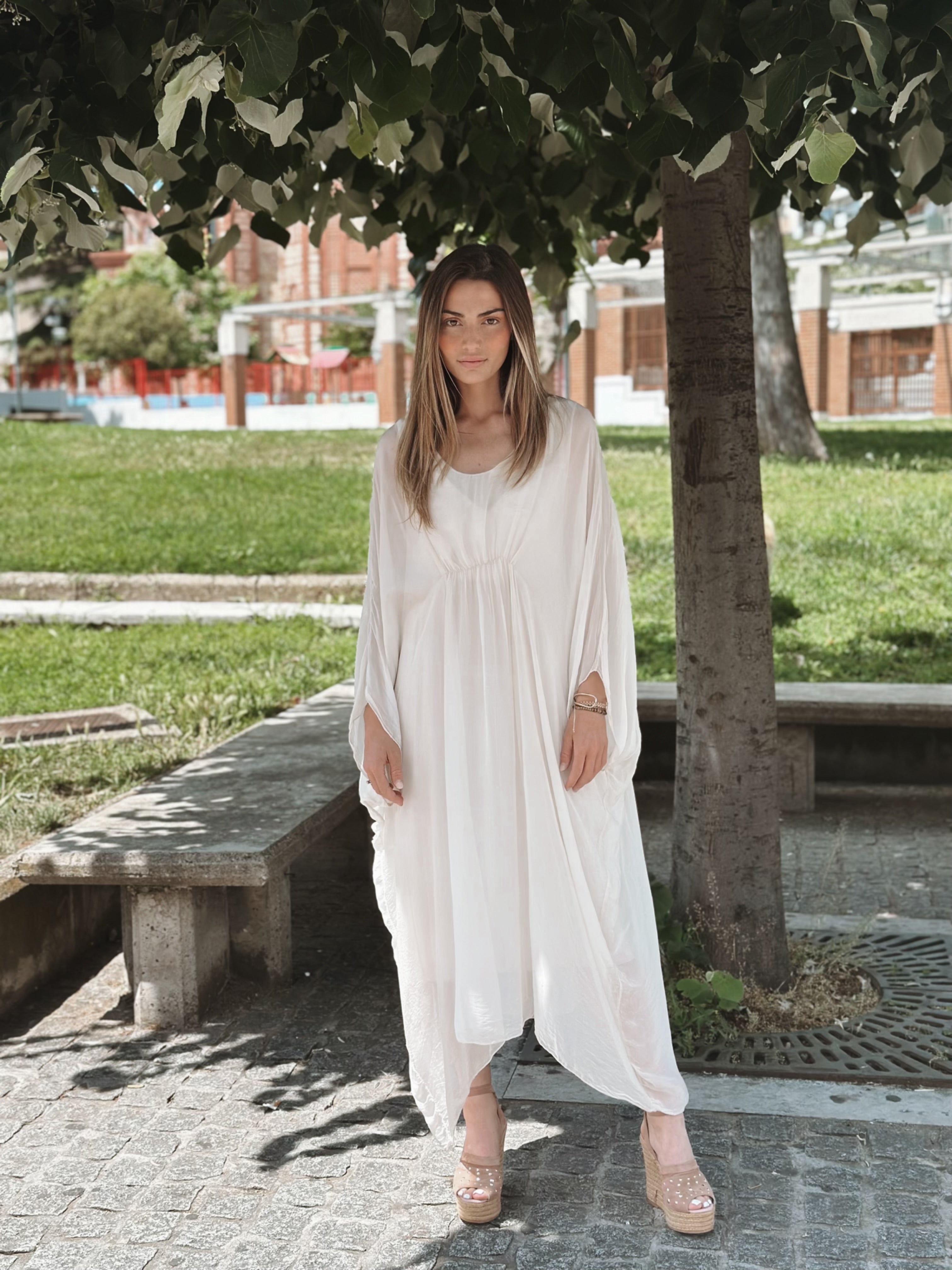 Silk Oversized Dress