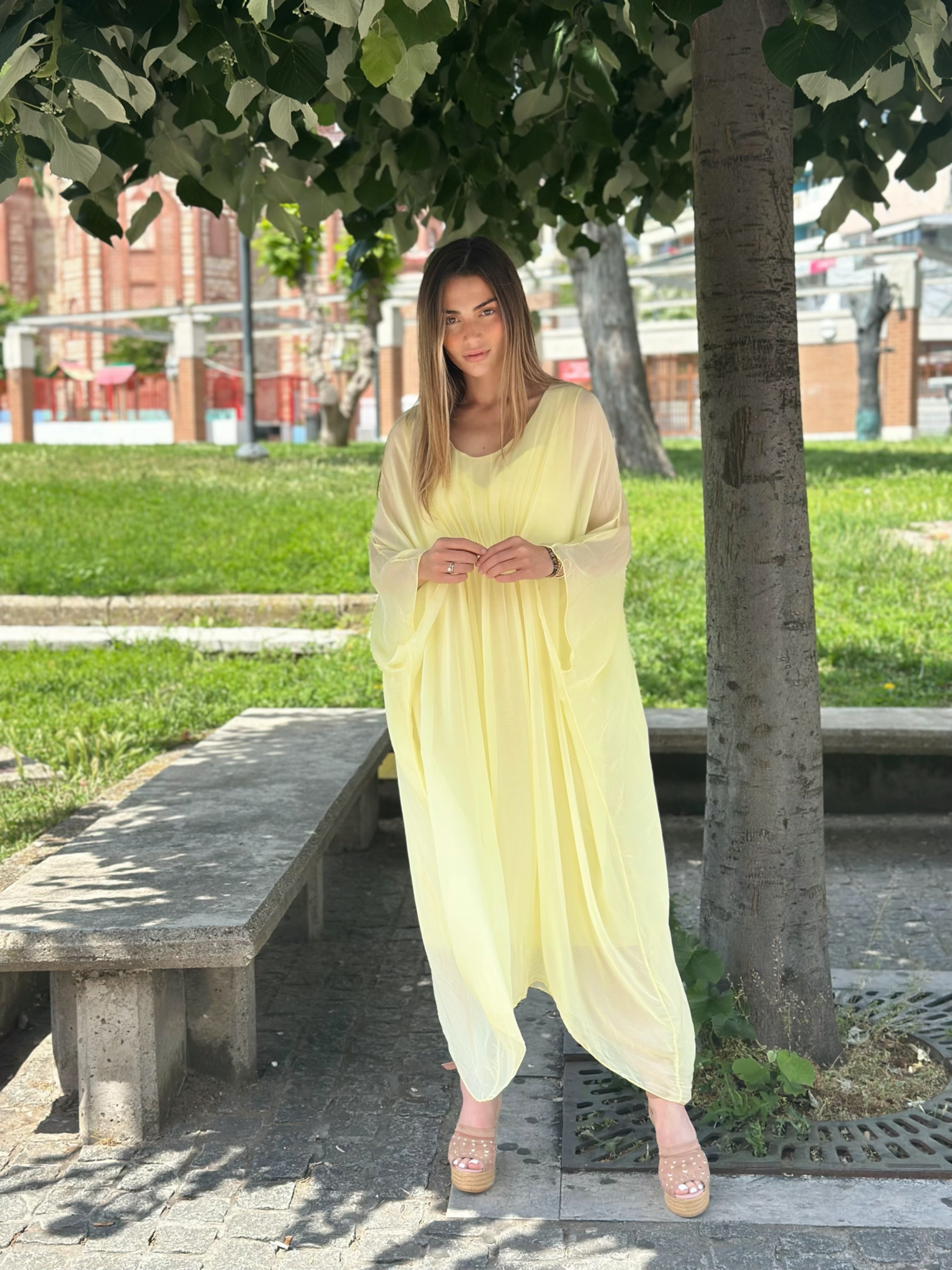 Silk Oversized Dress