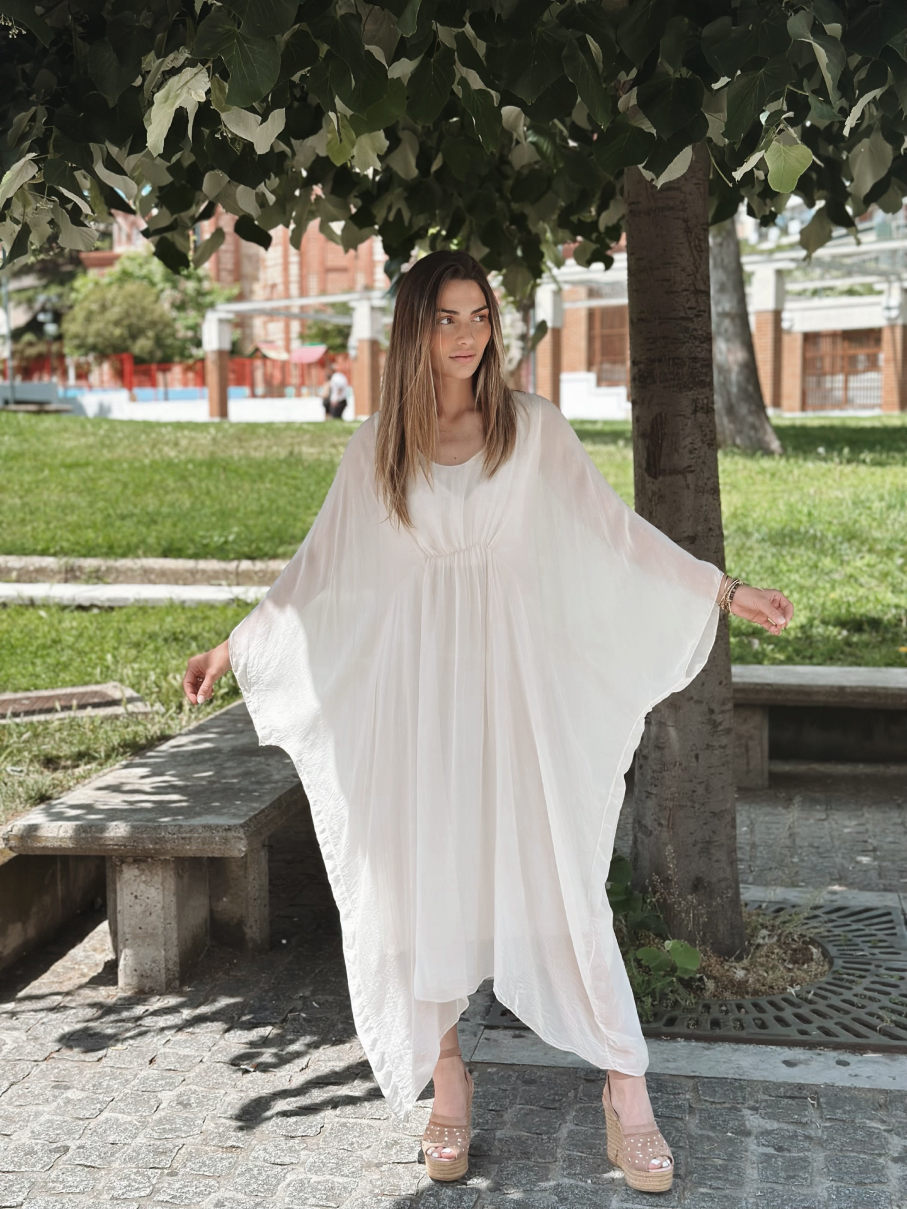 Silk Oversized Dress