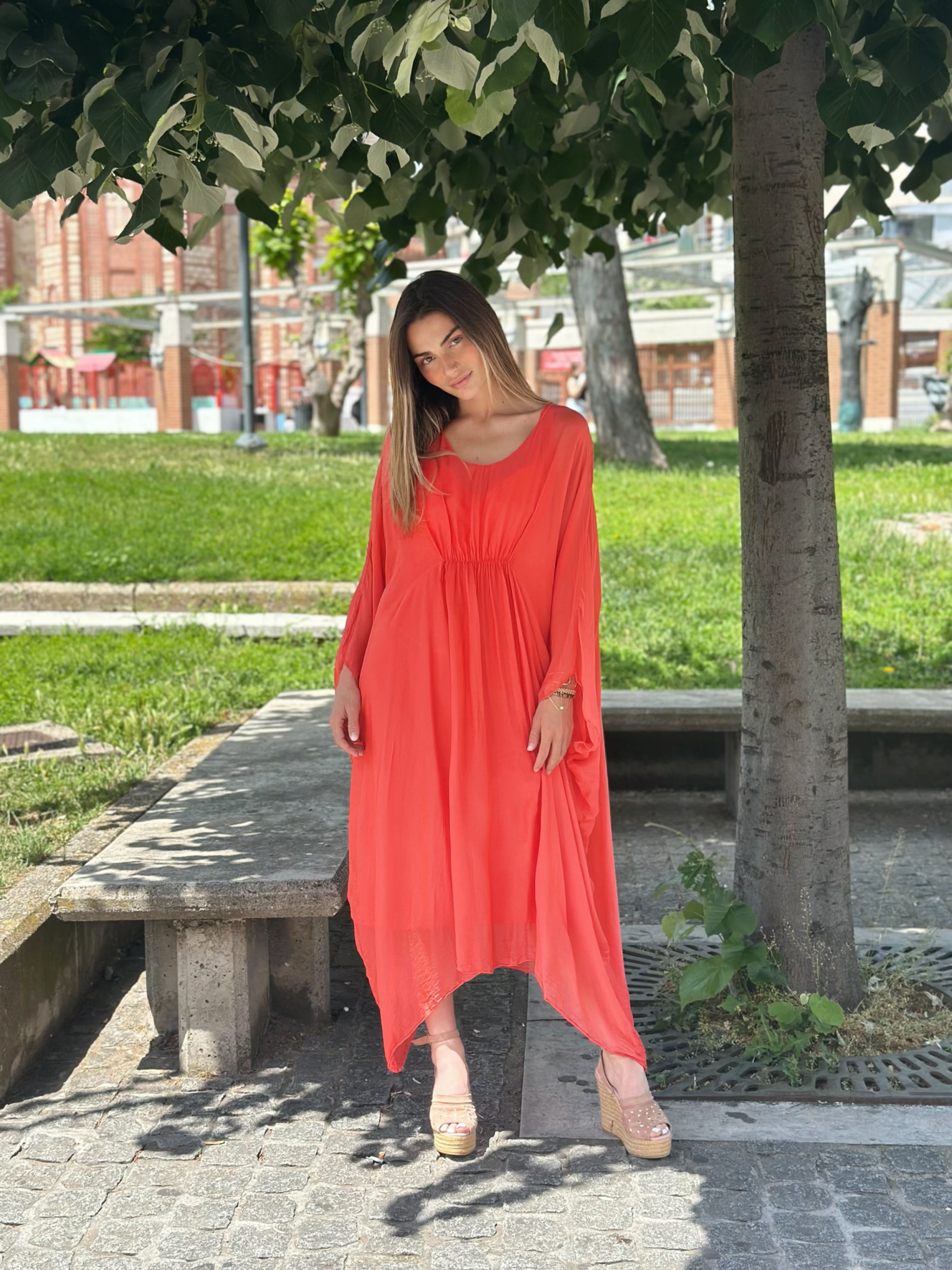 Silk Oversized Dress