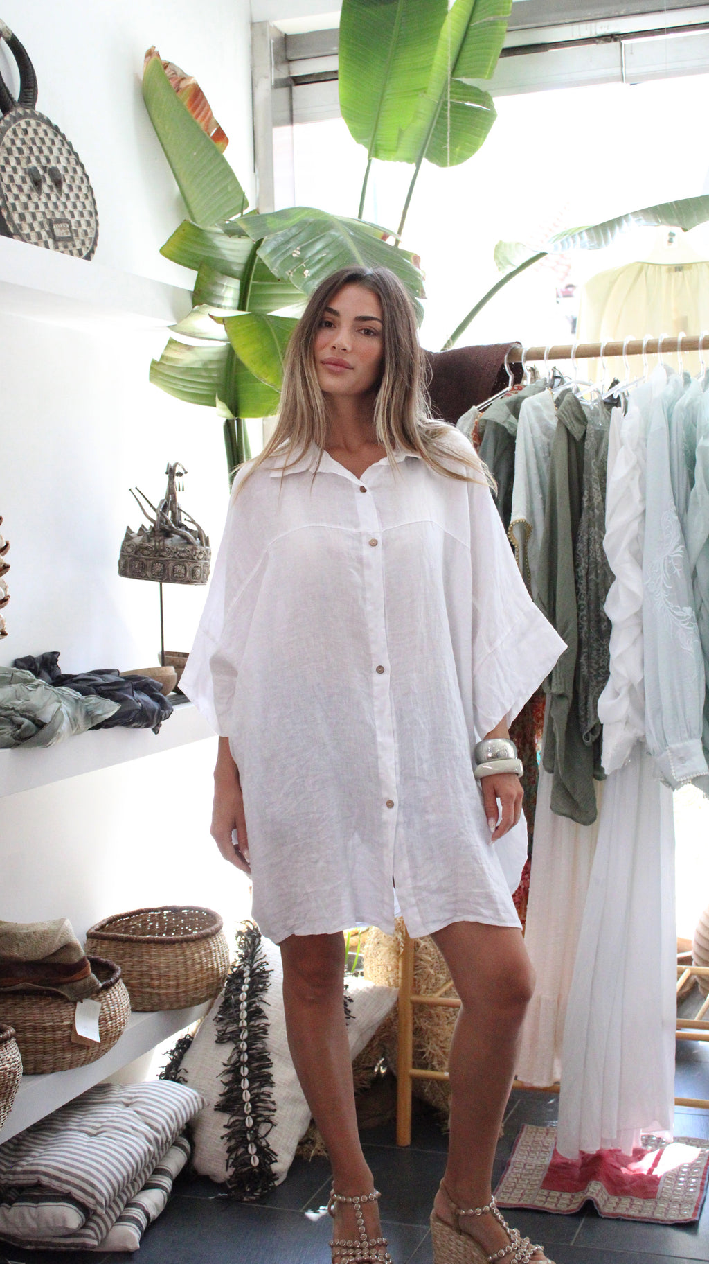 100% Pure Lino Blouse NB.1