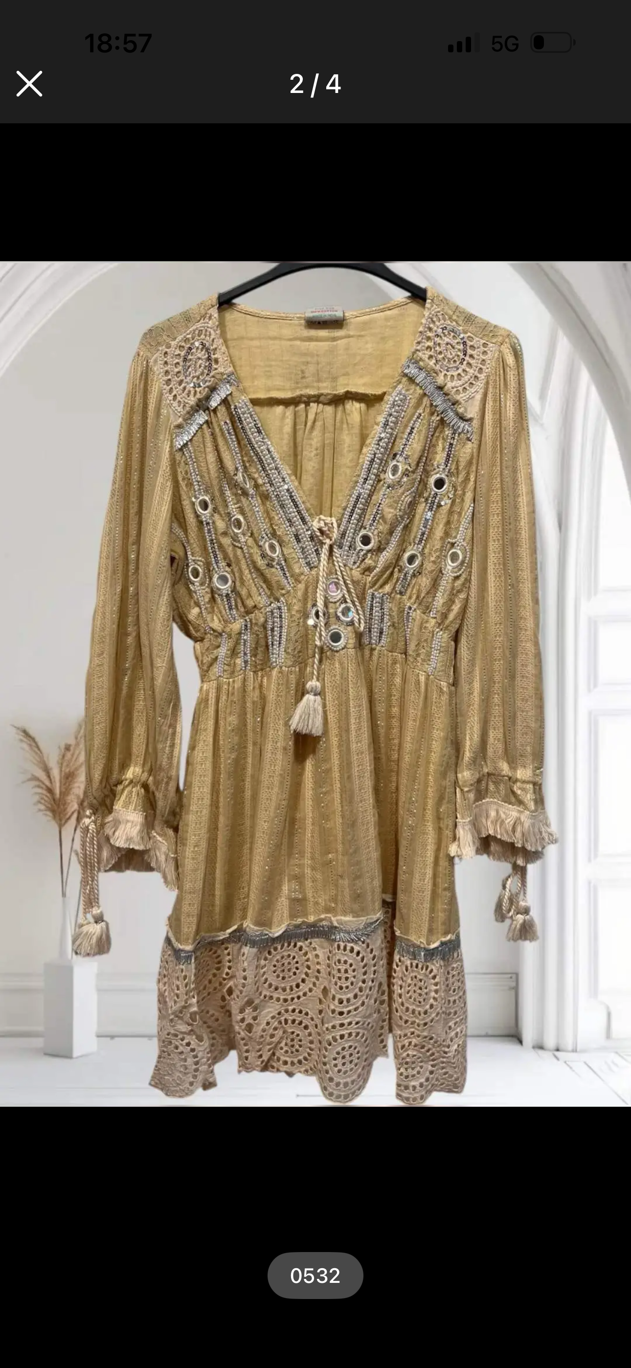 Boho mini dress