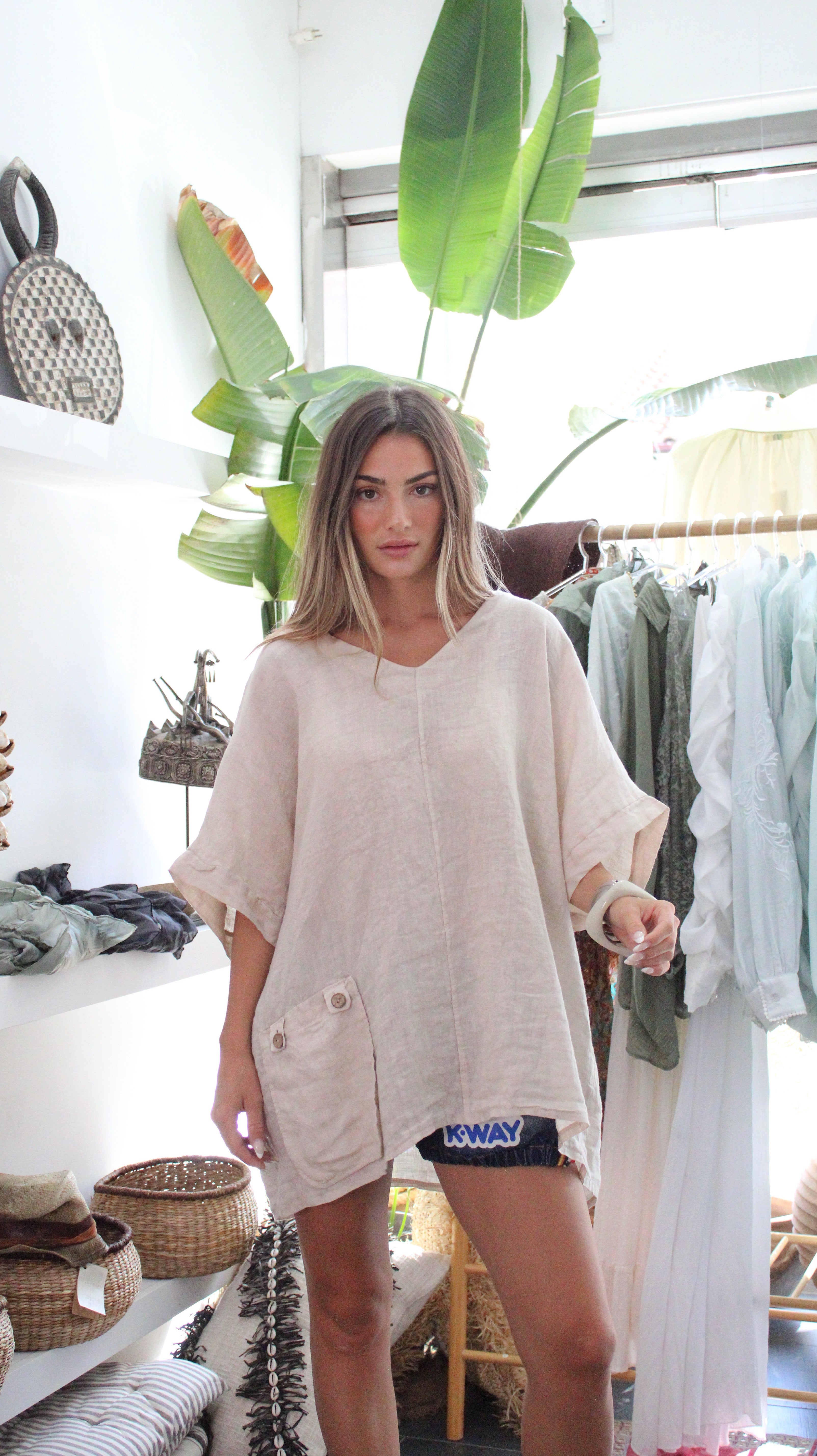 100% Pure Lino Blouse