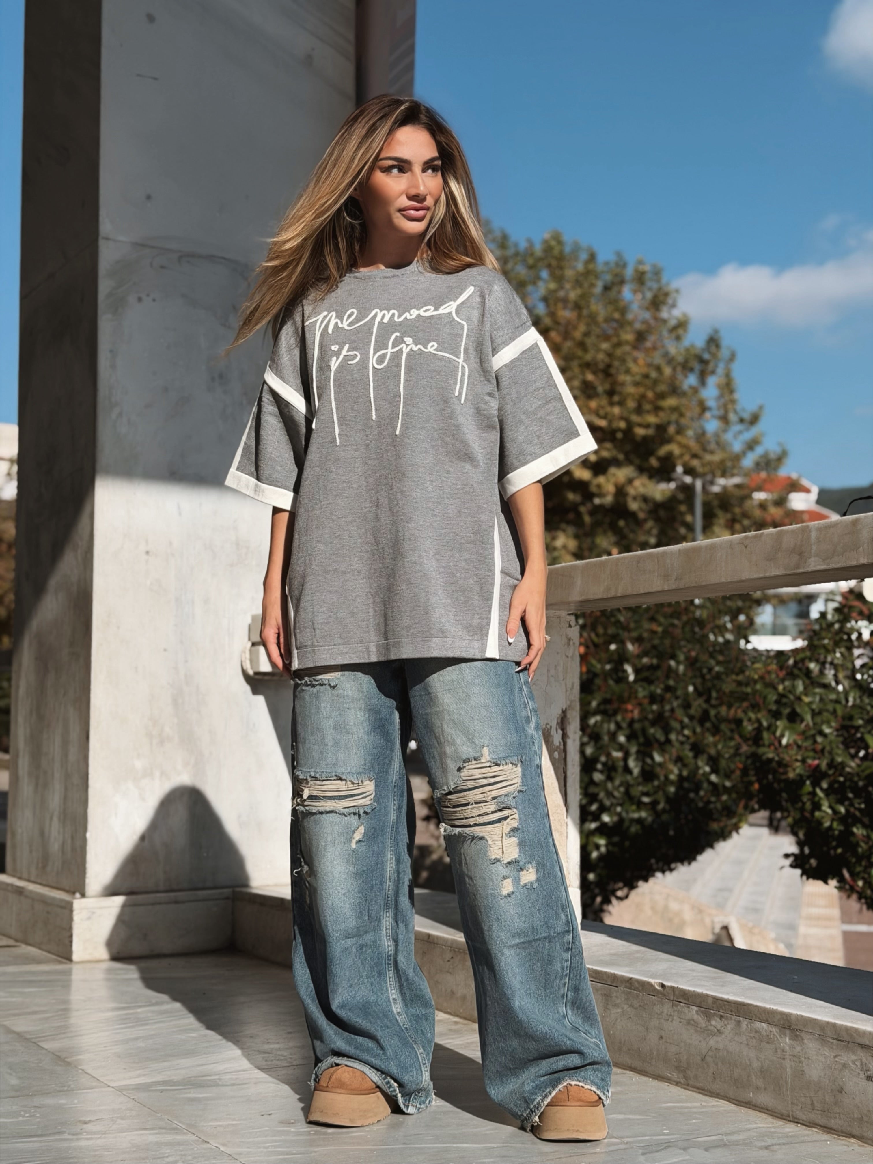 The mood is fine Sweater