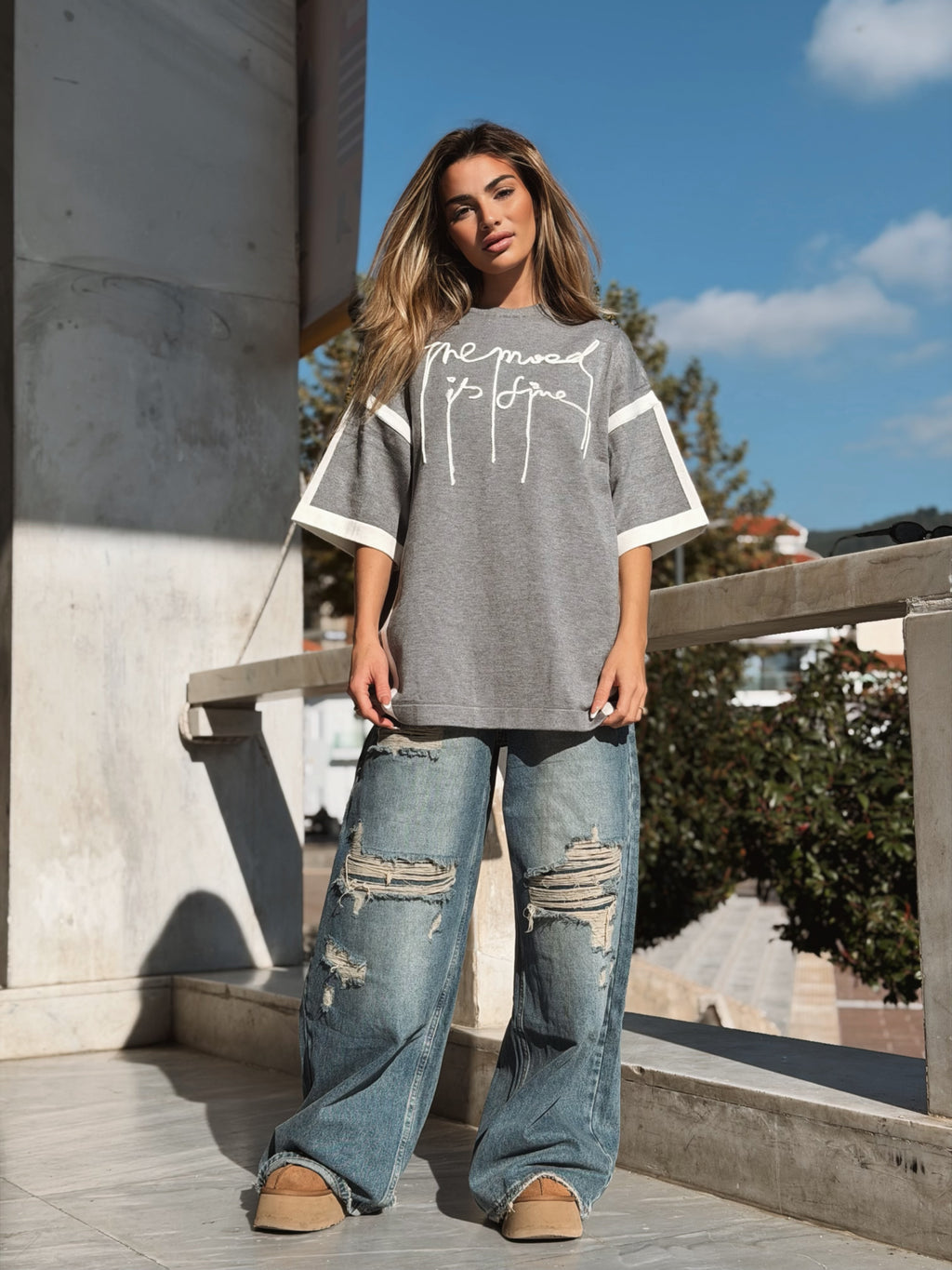 The mood is fine Sweater
