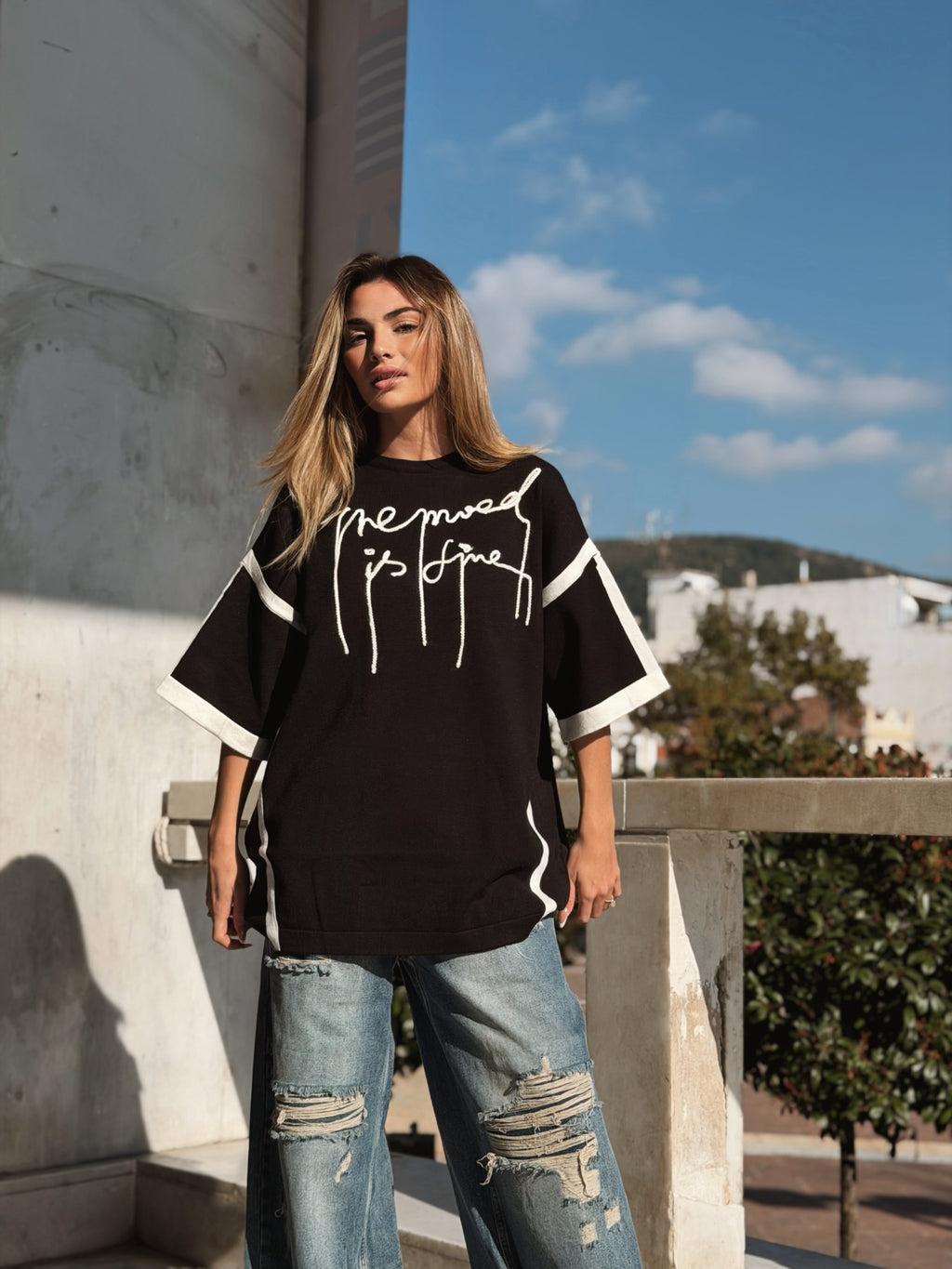 The mood is fine Sweater