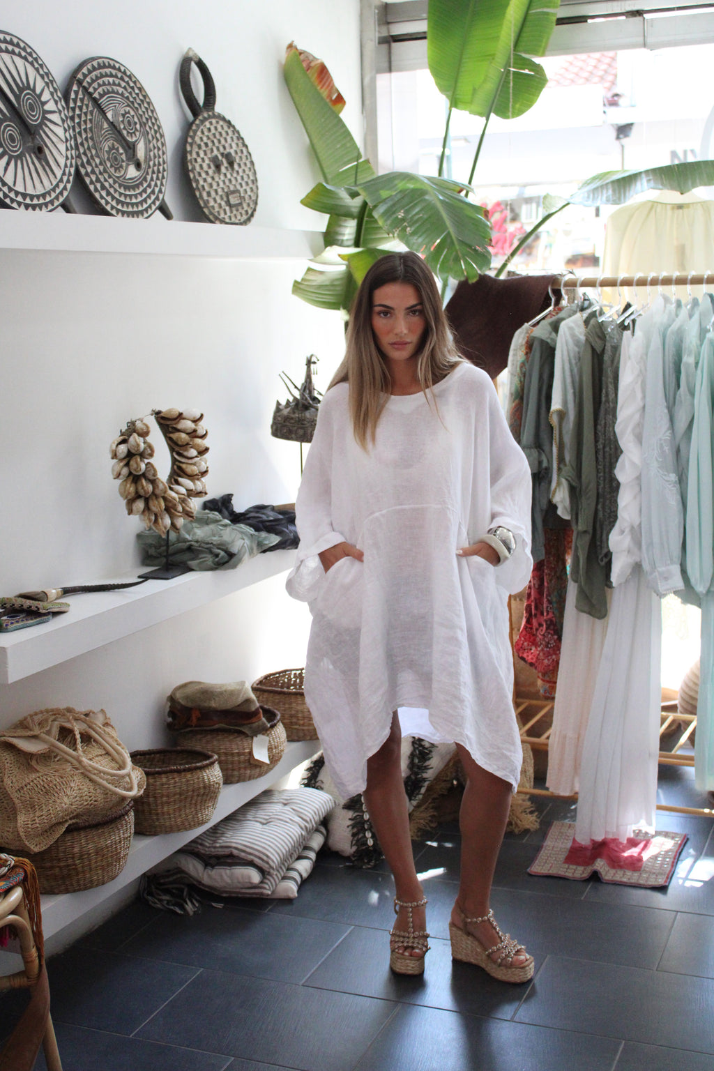 100% Pure Lino Blouse
