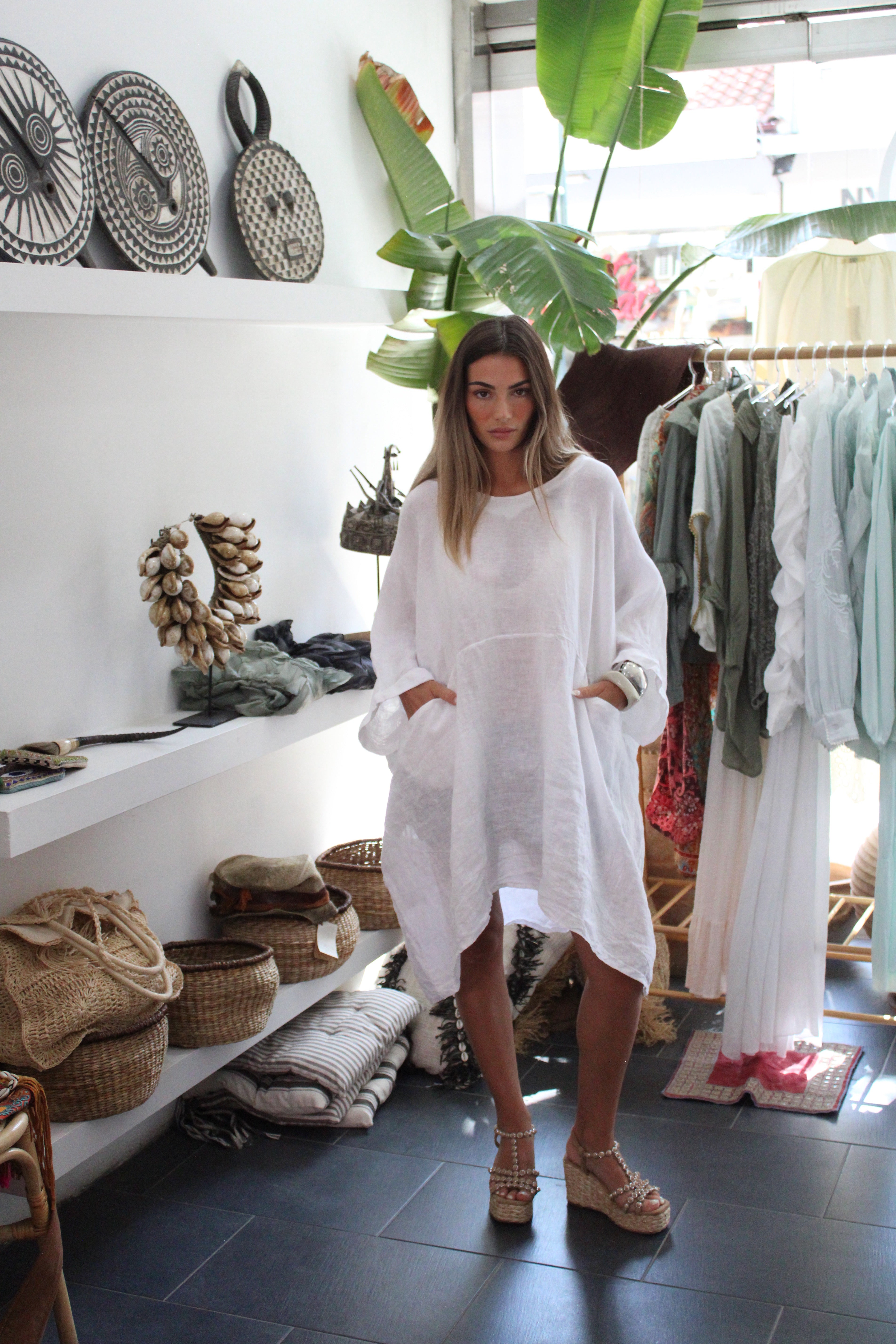 100% Pure Lino Blouse