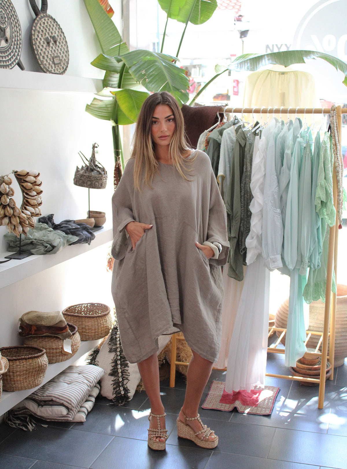 100% Pure Lino Blouse