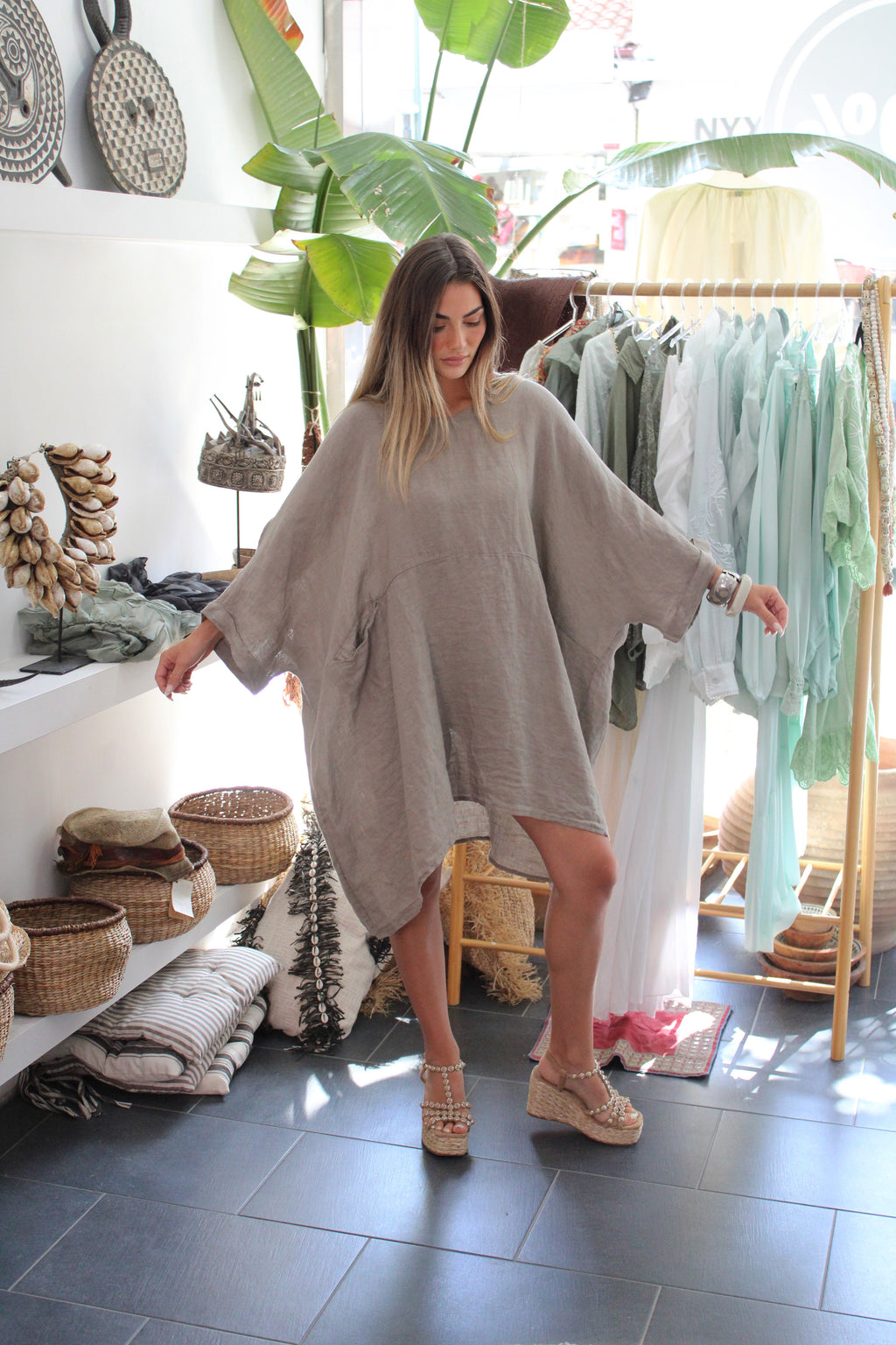 100% Pure Lino Blouse