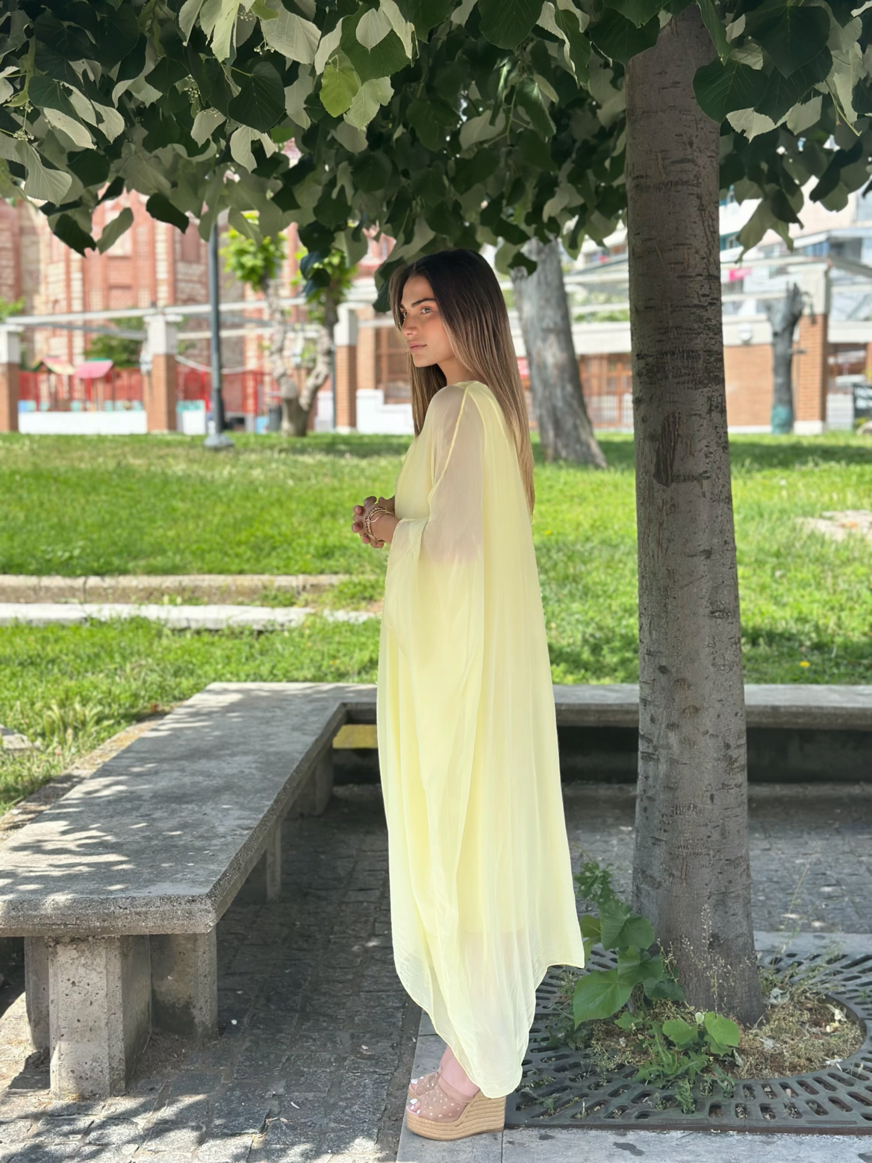 Silk Oversized Dress