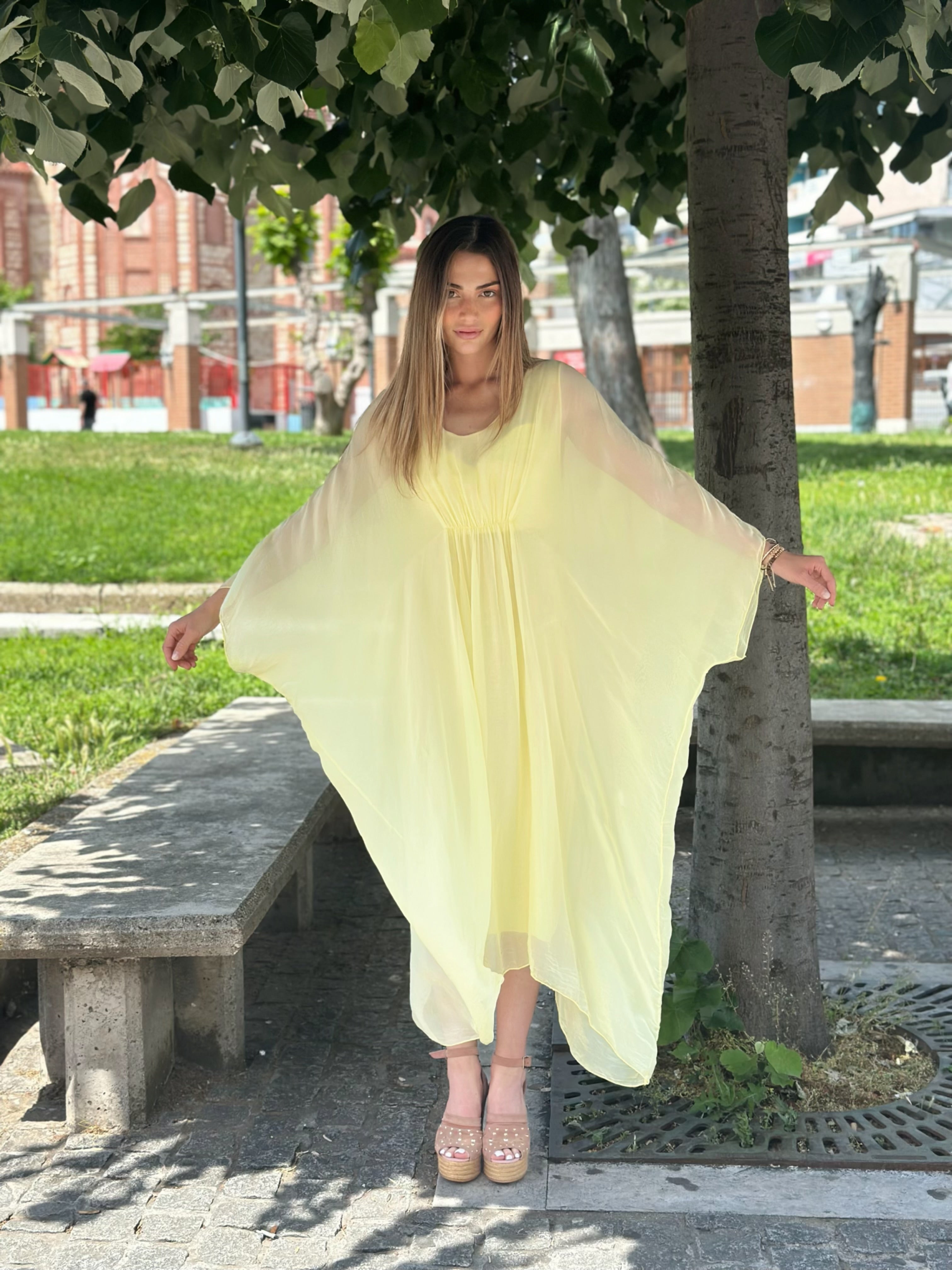 Silk Oversized Dress