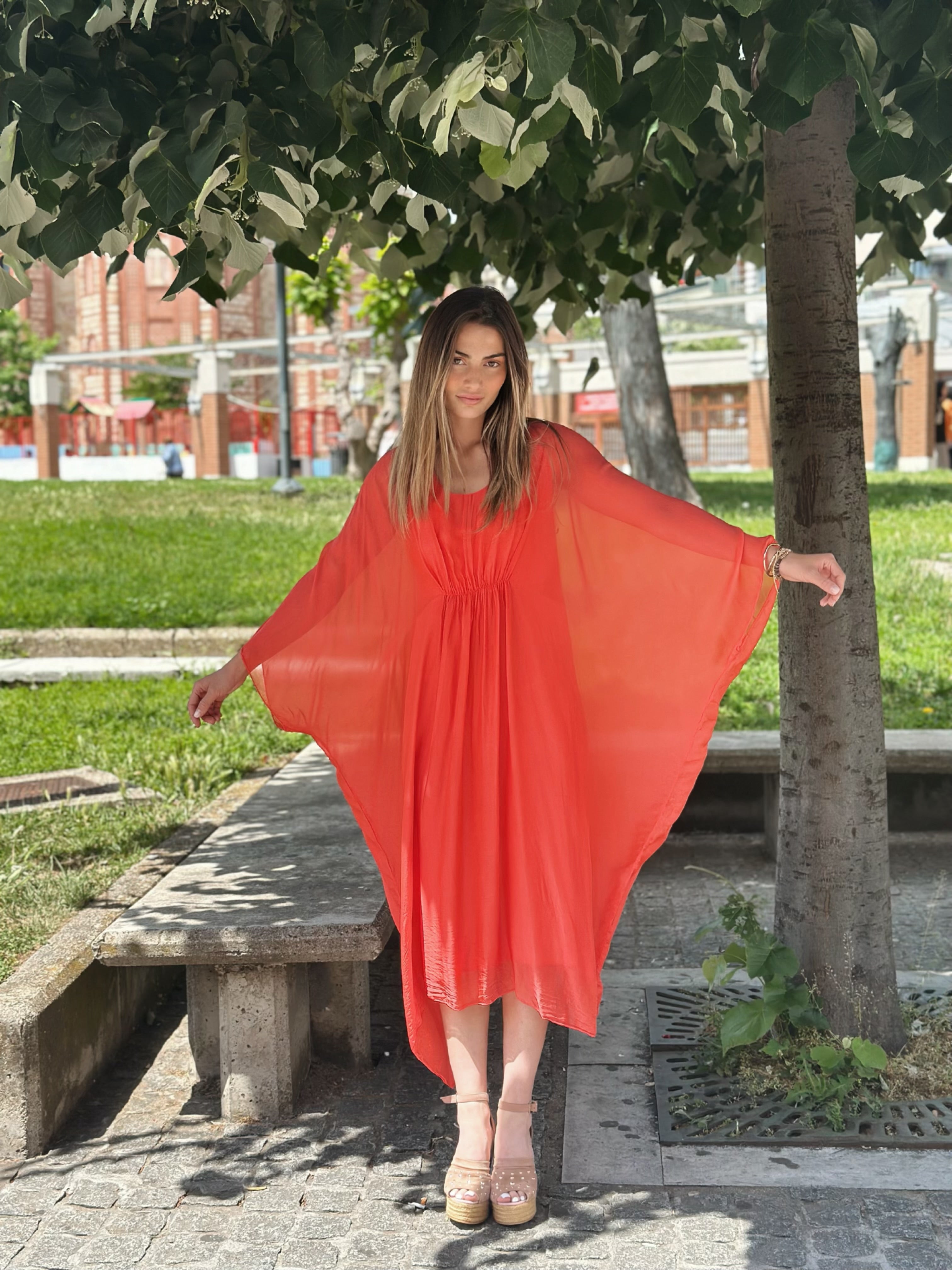 Silk Oversized Dress