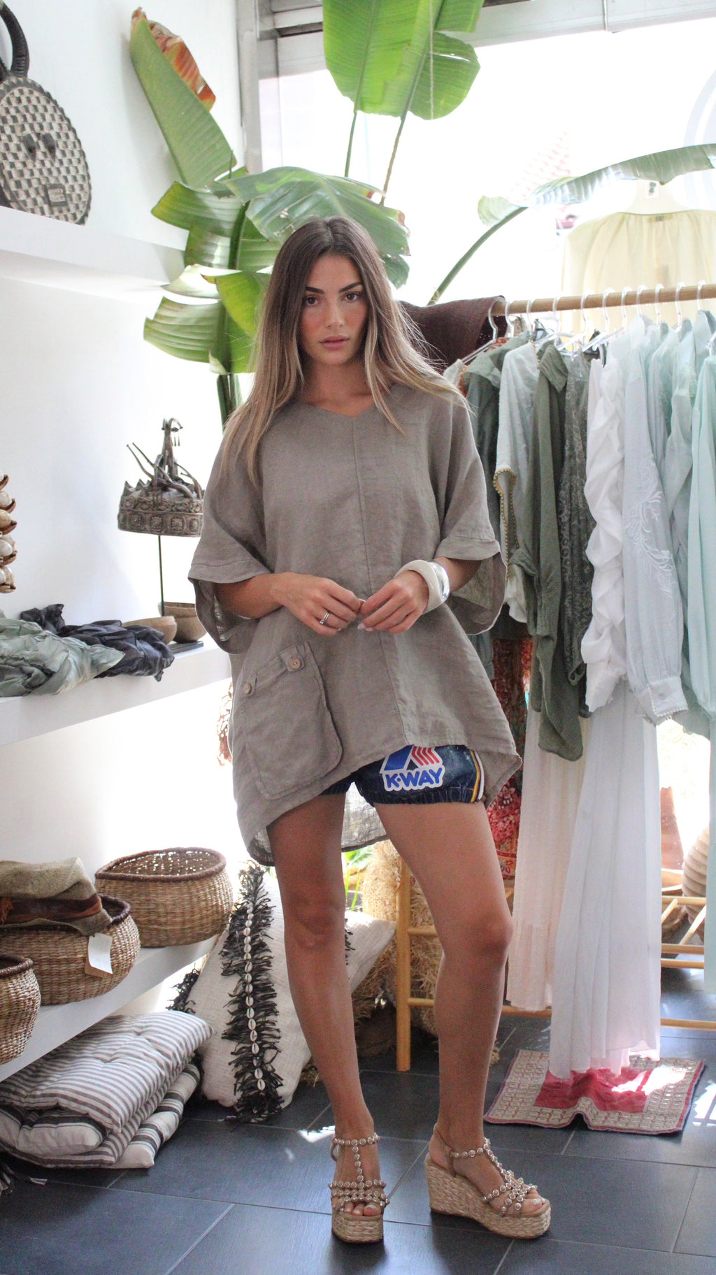 100% Pure Lino Blouse