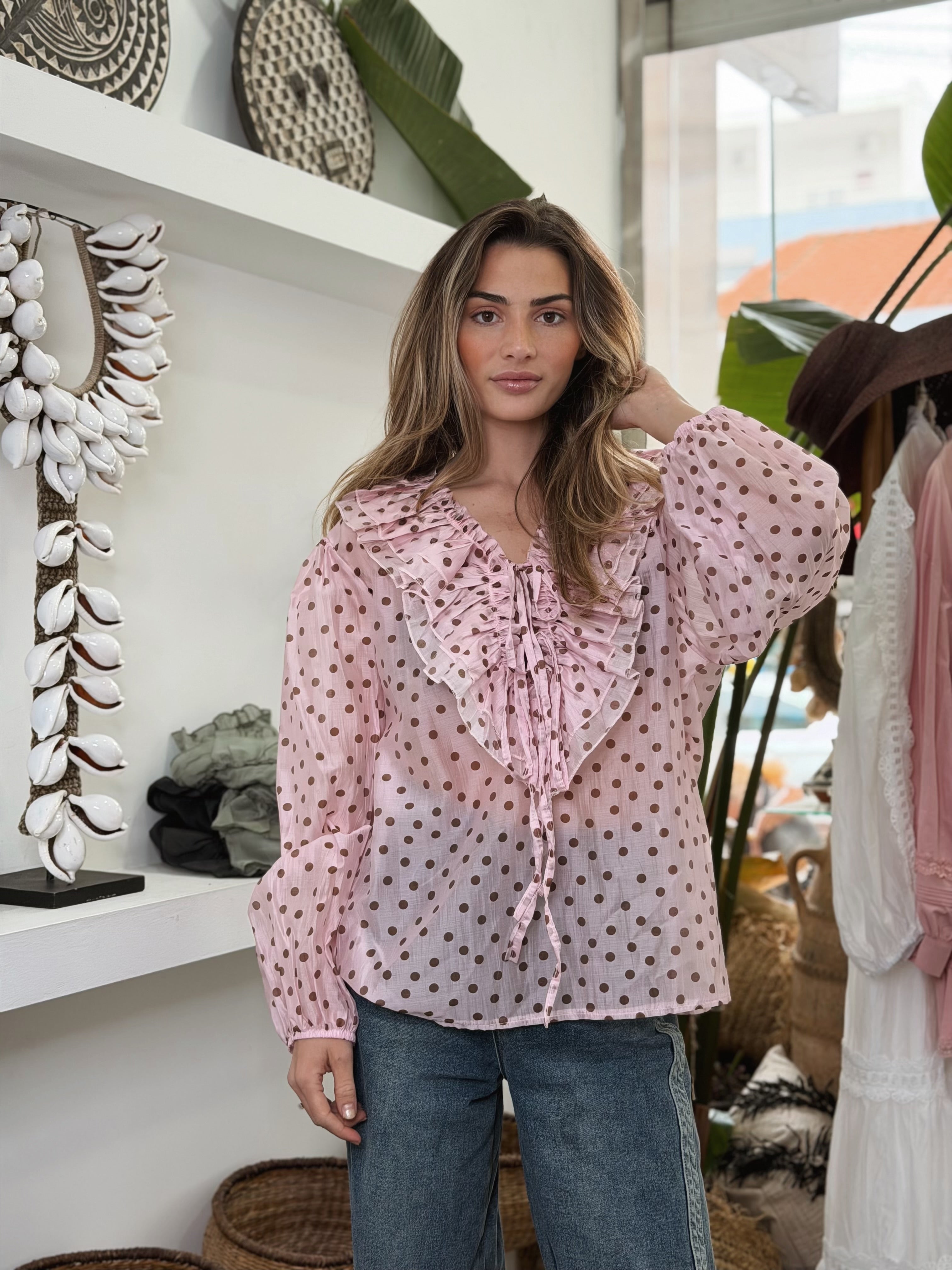 Polka Dot Blouse