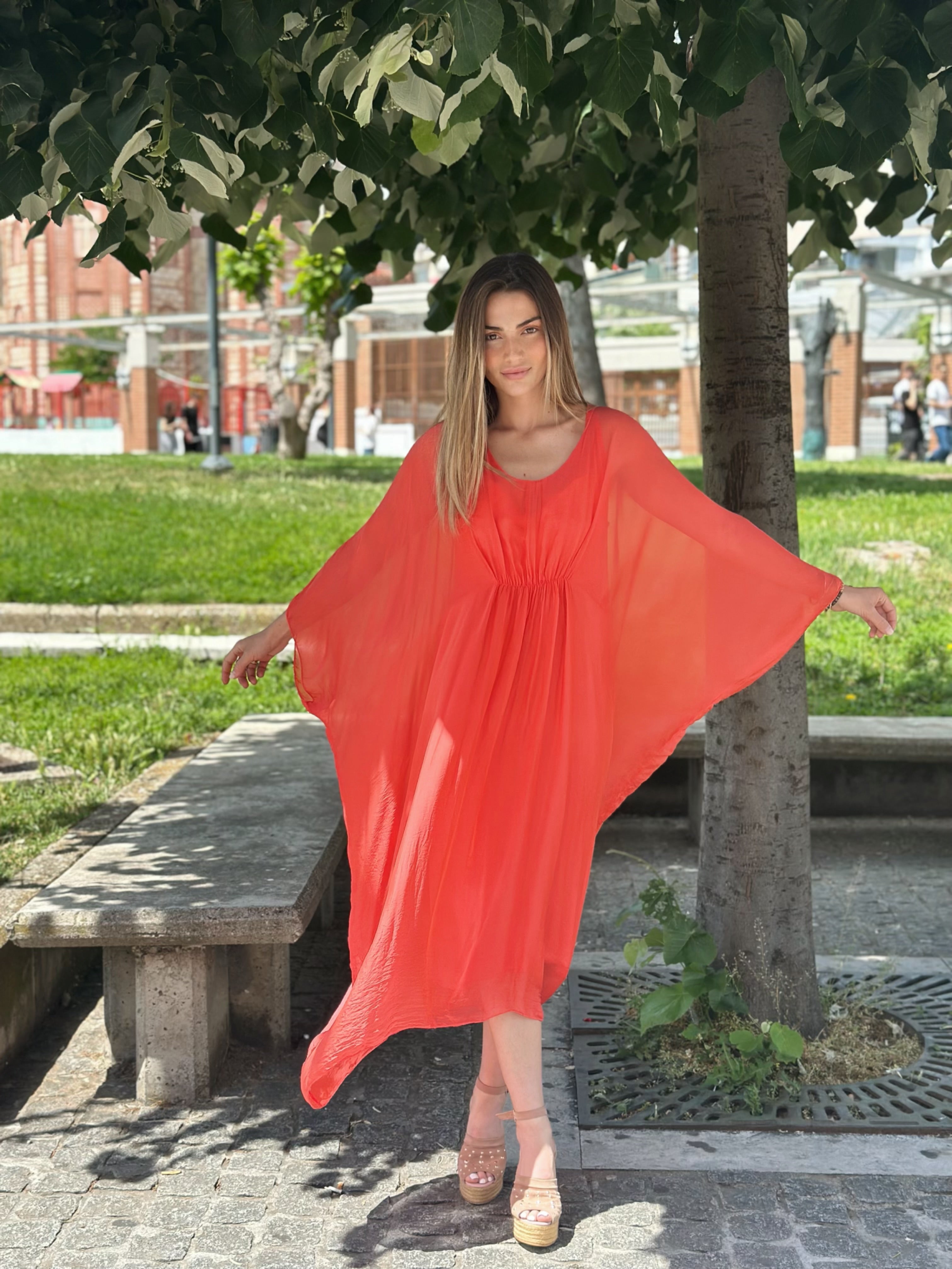 Silk Oversized Dress