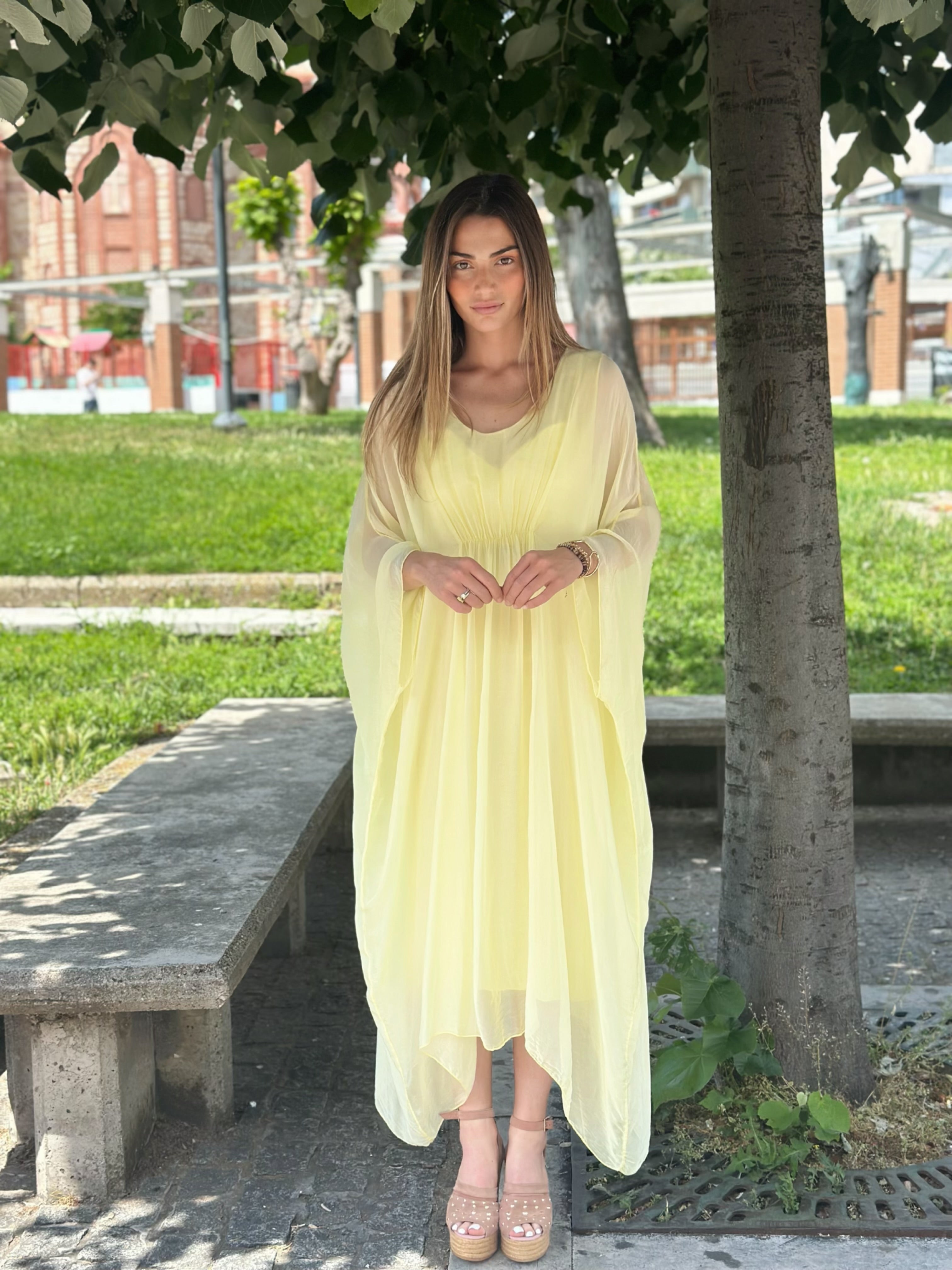 Silk Oversized Dress