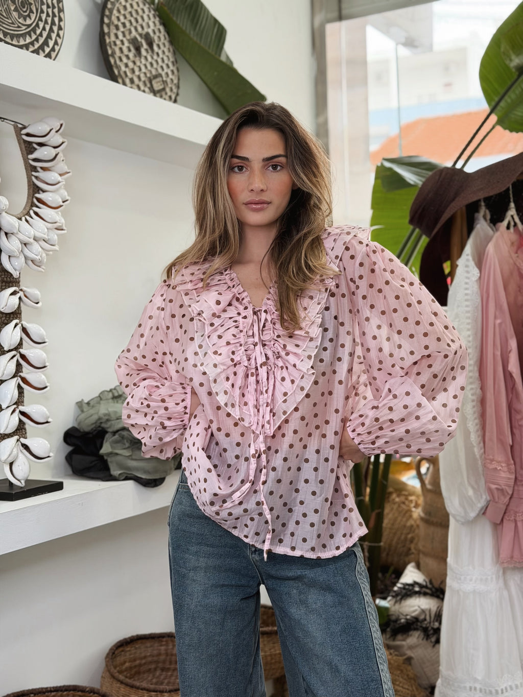 Polka Dot Blouse
