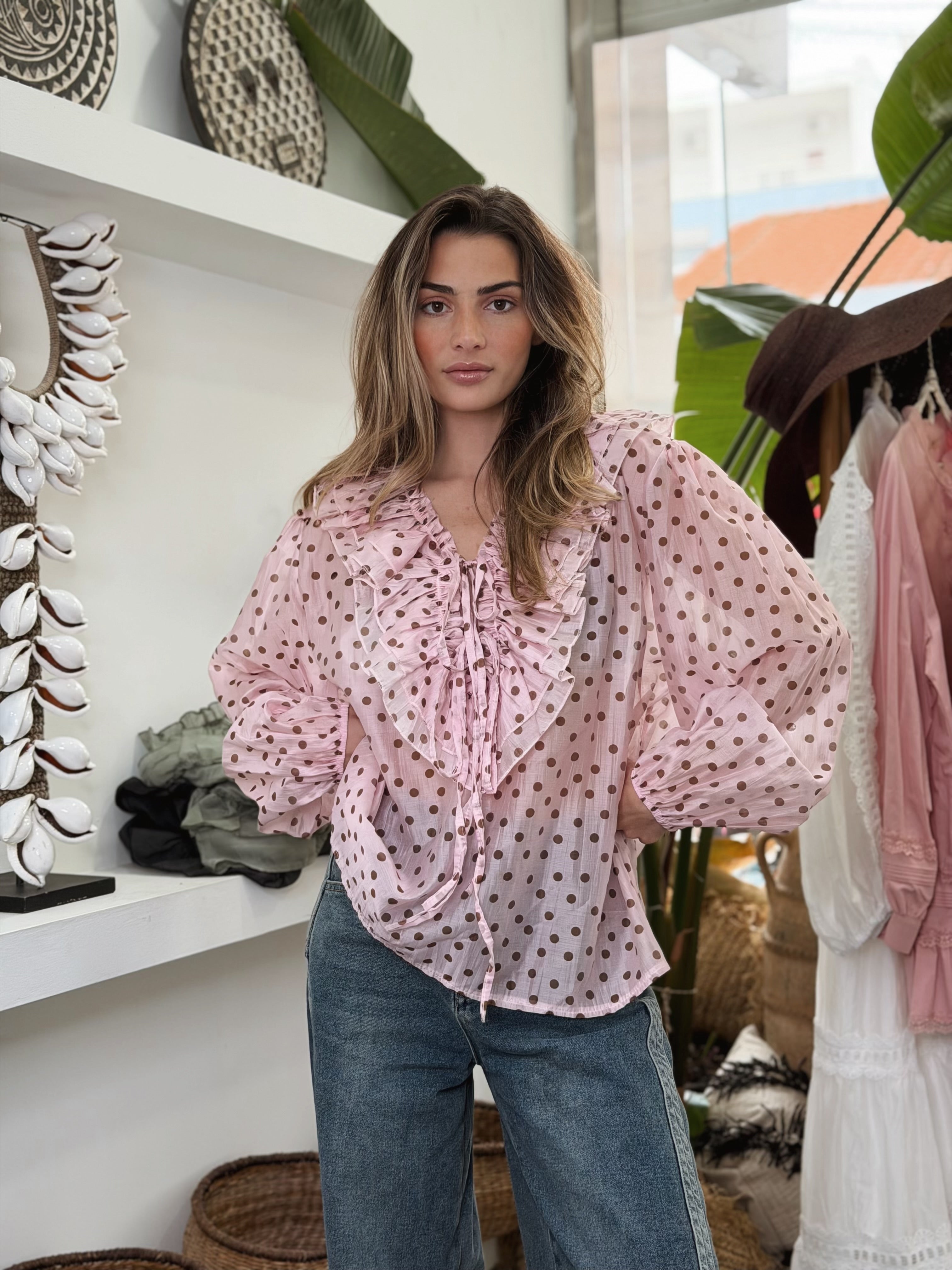 Polka Dot Blouse