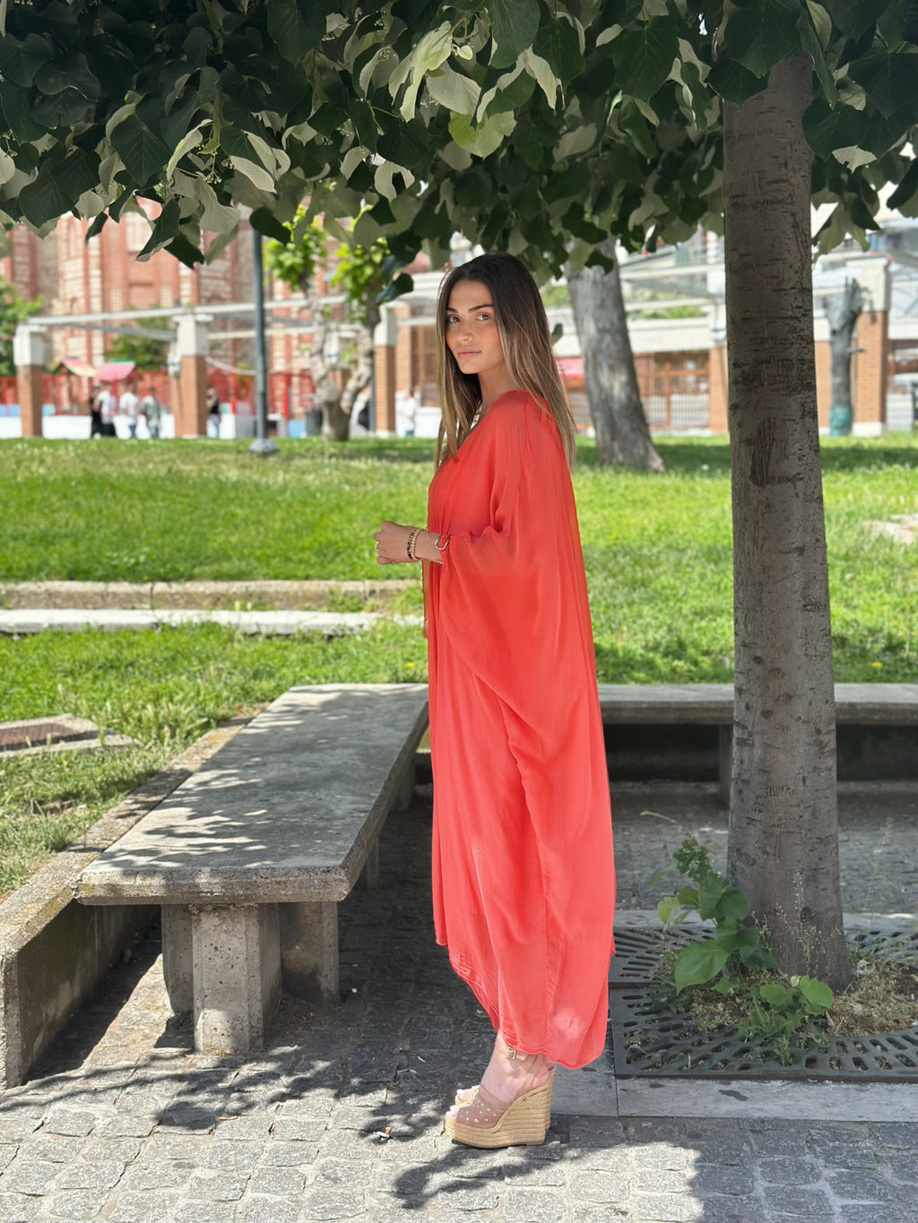 Silk Oversized Dress