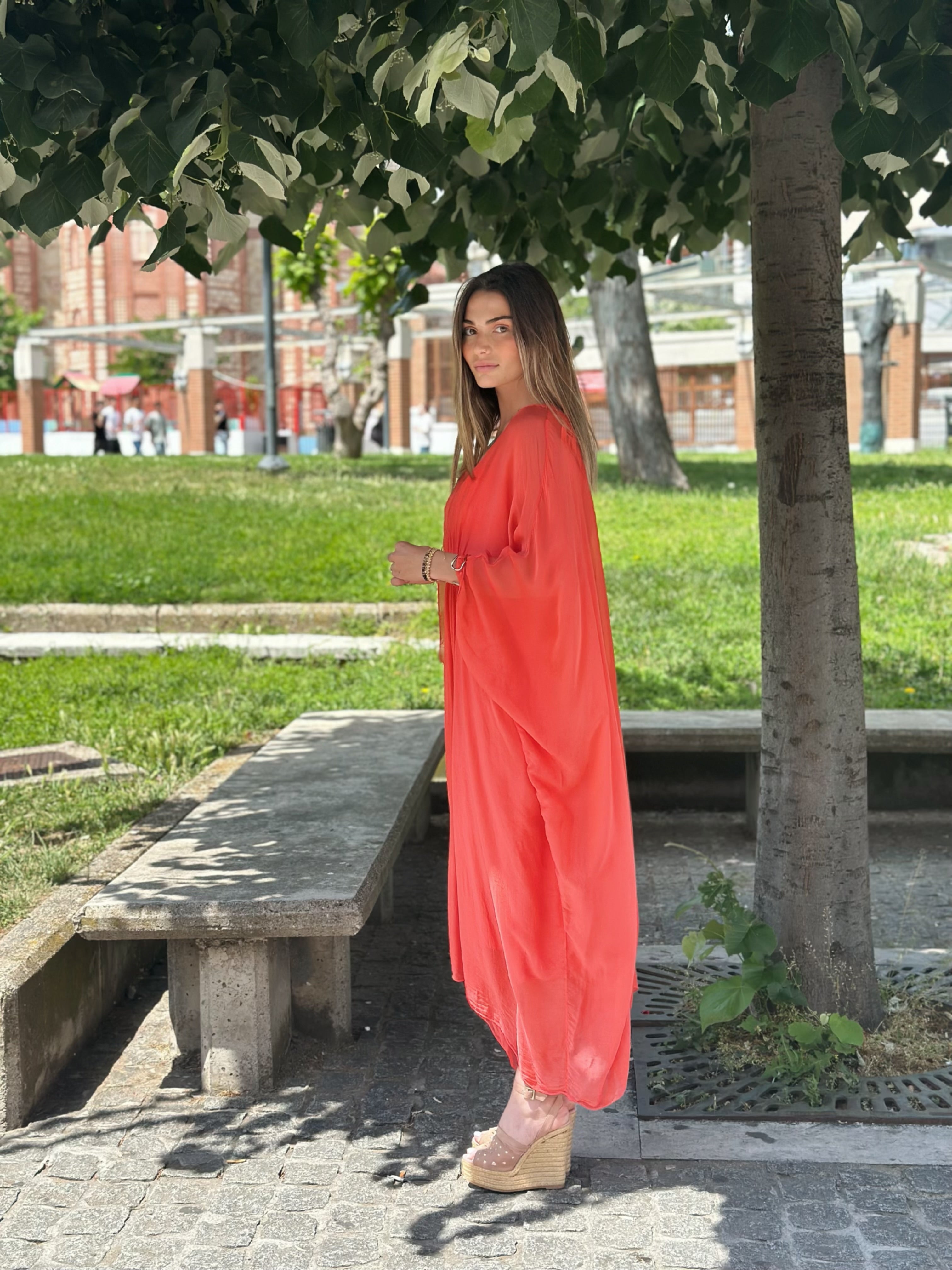 Silk Oversized Dress