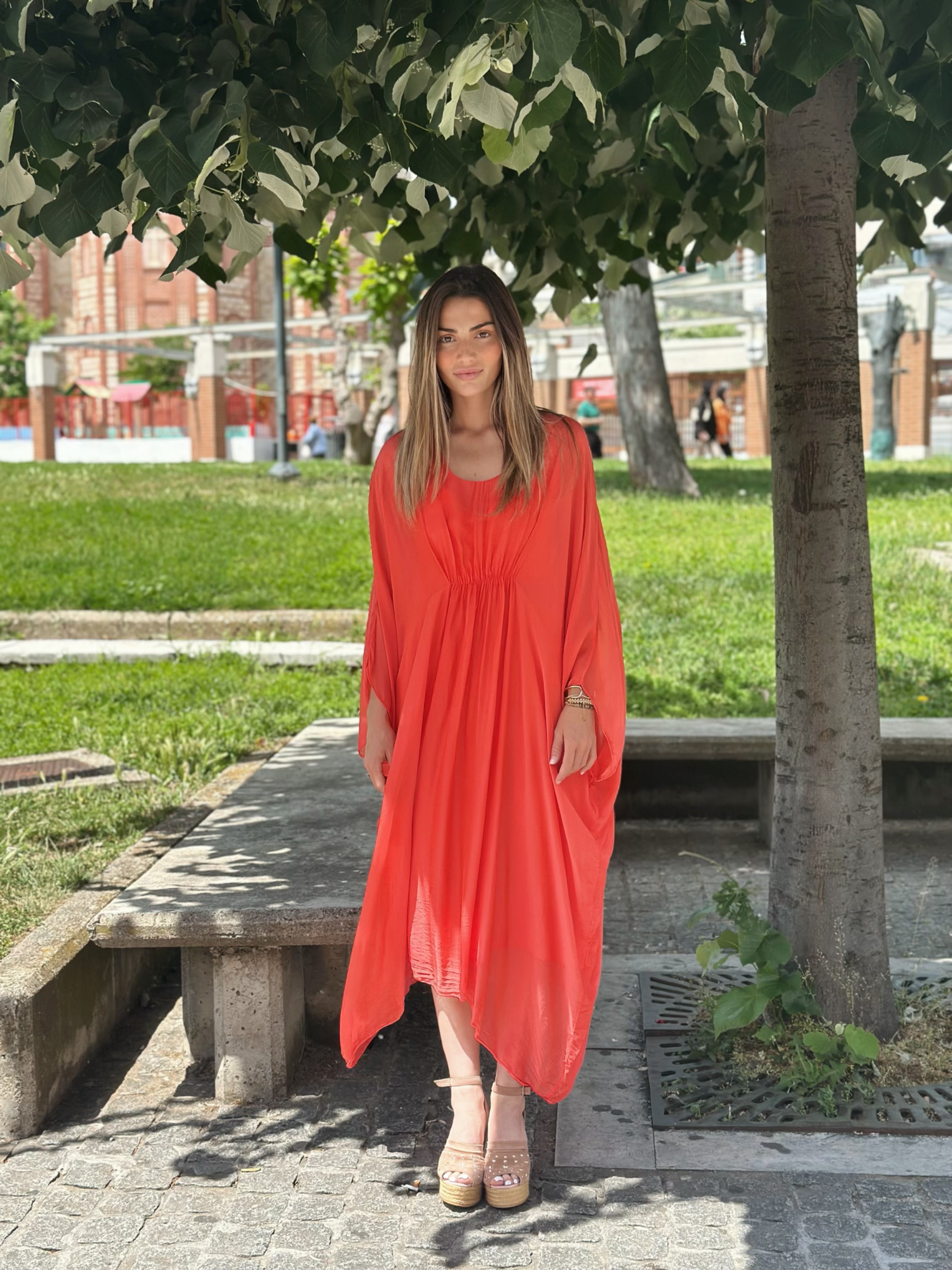 Silk Oversized Dress